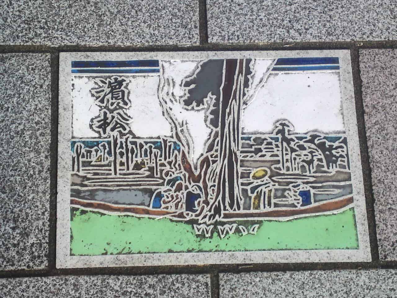 station,ukiyoe,ukiyo,e,tokaido,Tōkaidō,Utagawa,Hiroshige,Shizuoka,woodblock,painting