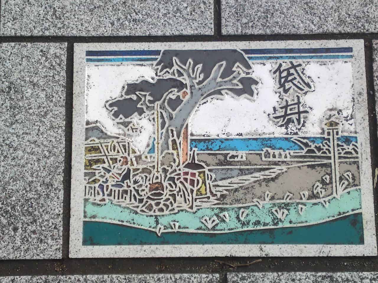 station,ukiyoe,ukiyo,e,tokaido,Tōkaidō,Utagawa,Hiroshige,Shizuoka,woodblock,painting