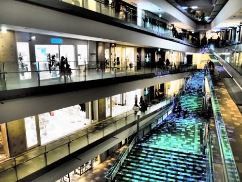 Omotesando hills is uniquely designed and its looks makes us stop to see it