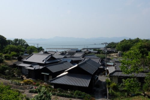 Unlikely setting for an art festival, an example among the Triennale islands, Seto Inland Sea