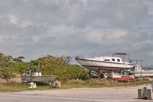 A boat in Okinawa