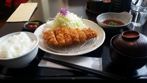 Niseko, Tonkatsu lunch set at Niseko Annupuri Onsen Yugokorotei