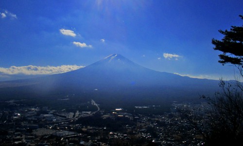 Mt. Fuji View Lake Kawaguchiko Yamanashi Prefecture Kachi Kachi Ropeway Mt. Tenjo Folktale