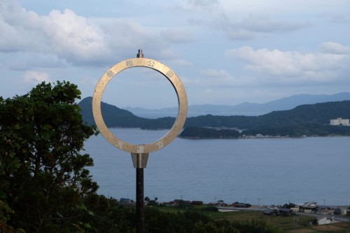 a monument standing near amanohashidate