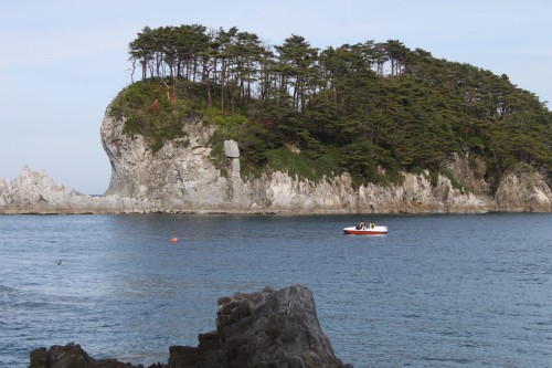 A Rocky Island Off the Miyako Coast, Iwate prefecture