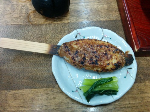 Kiso valley area is famous for “Go-Hei-Mochi”.