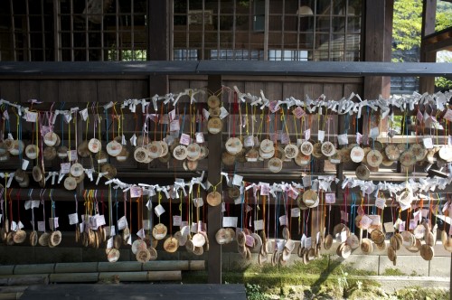 Bathing passes left at the shrine