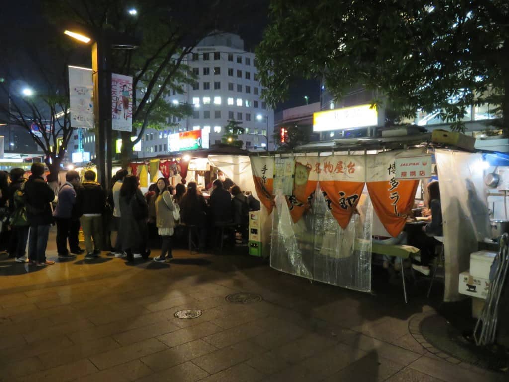 yatai in tenjin is quite popular among local people