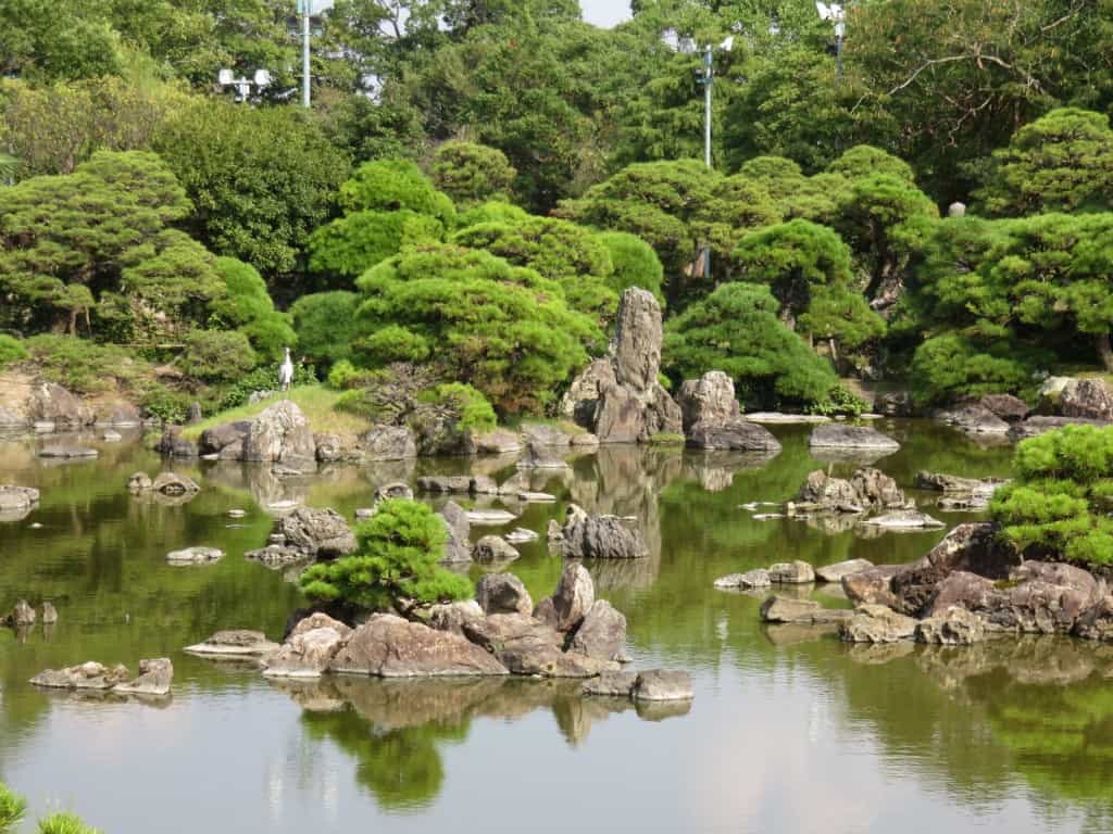 ohanatei garden looks a typical style of Japanese garden