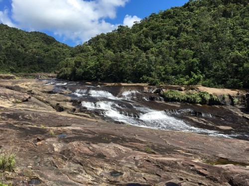 Kanpira falls(カンピラ滝) on the island