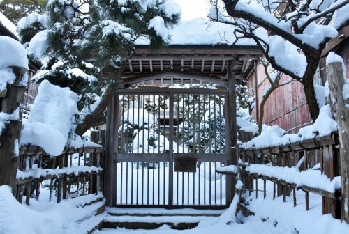 old Japanese house in shukunegi , Sado island