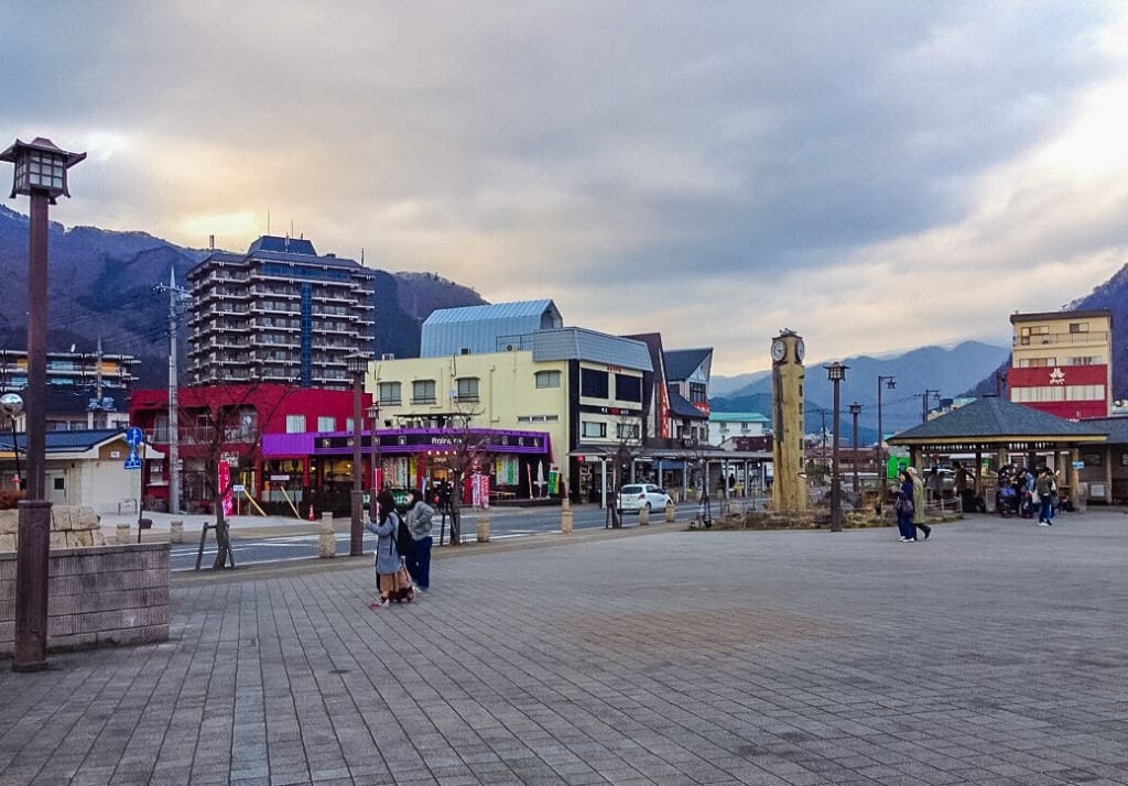relaxing onsen village