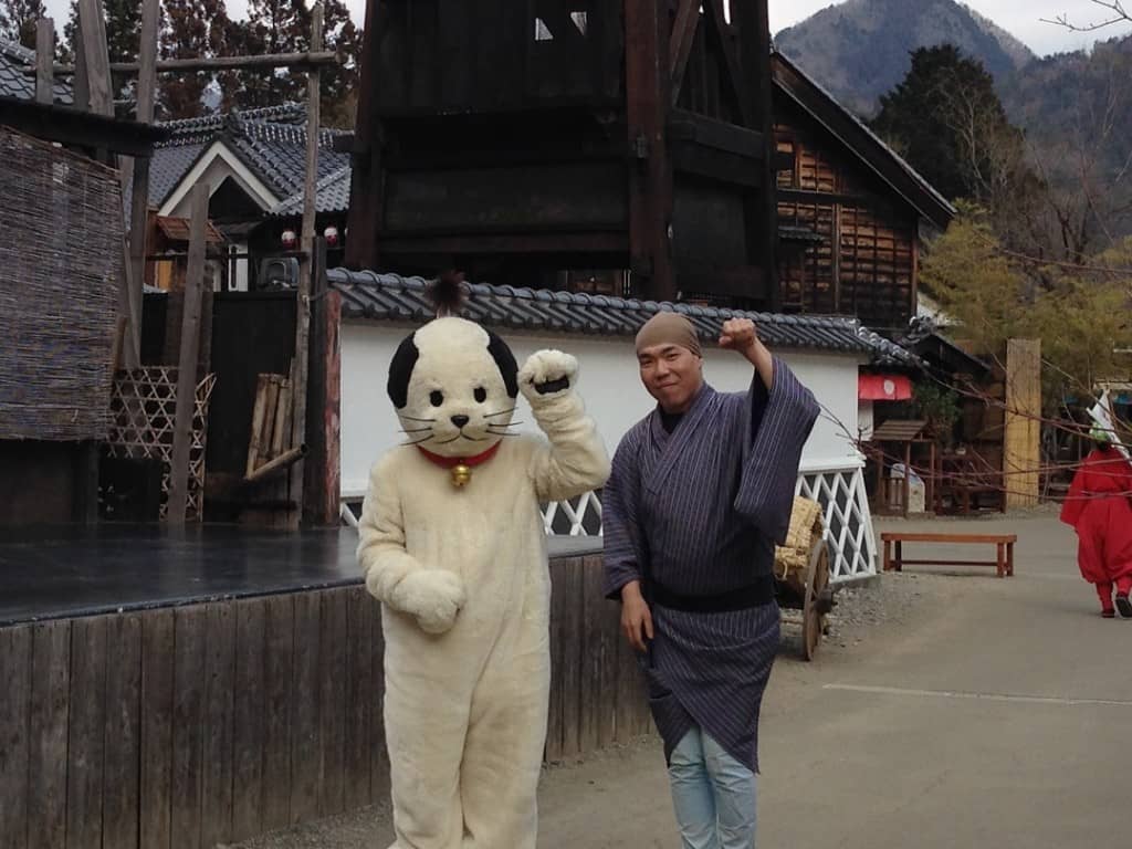 Nyan-mage, the mascot for Edo wonderland in Nikko