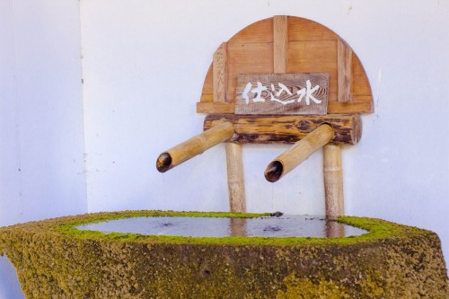 We can drink water which sake is made of.