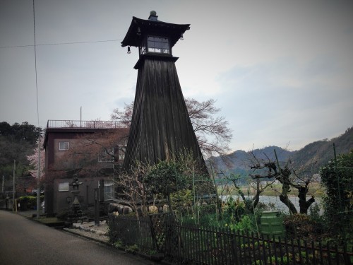 Kawaminato lighthouse along Nagara river, Mino city