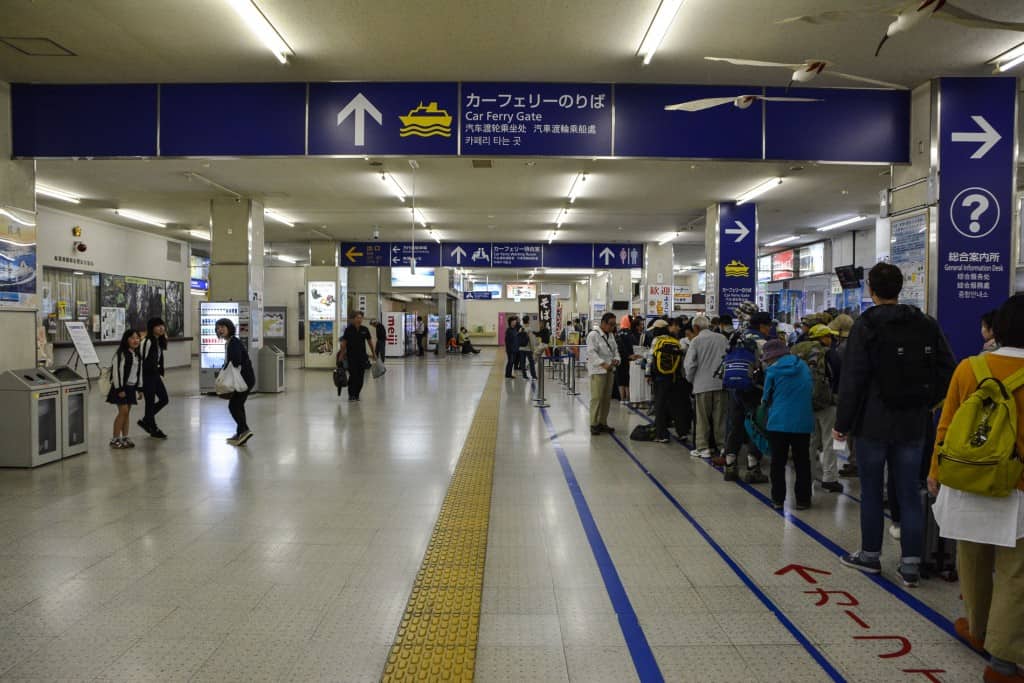 Ferry terminal at Niigata port