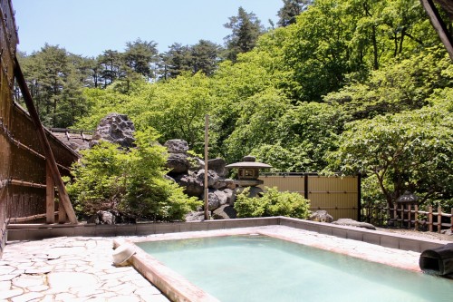 Public Bath 6 at Tamagoyu onsen, Fukushima, Japan.