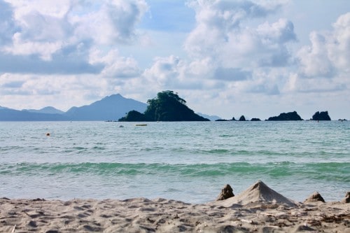 The stunning beach close to Kyoto