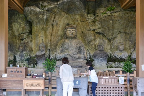 Usuki Buddha Statues at Usuki city, Oita prefecture, Kyushu, Japan.