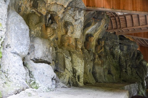 Usuki Buddha Statues at Usuki city, Oita prefecture, Kyushu, Japan.