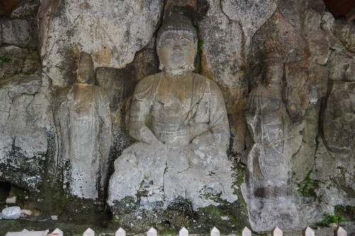 Usuki Buddha Statues at Usuki city, Oita prefecture, Kyushu, Japan.