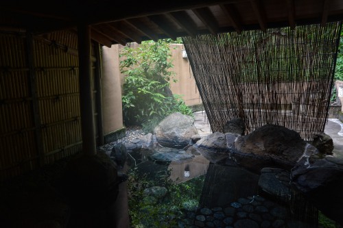 The hot springs at Mifuneyama Kanko Hotel, Saga prefecture, Kyushu. 