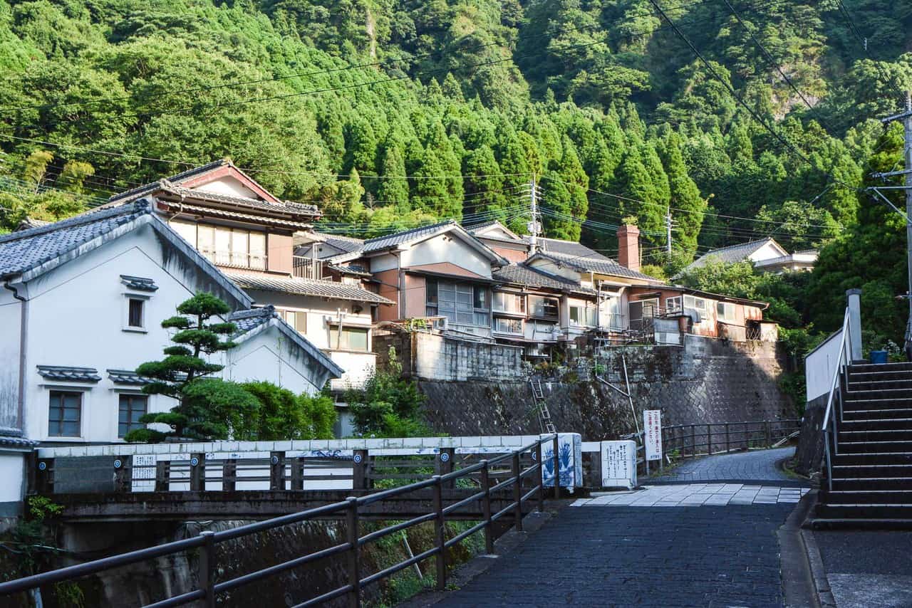 Japanese pottery and porcelain town in Imari, Japan