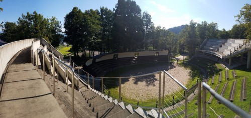 Yamakoshi village in Niigata prefecture is famous for the bull fighting , Japan.