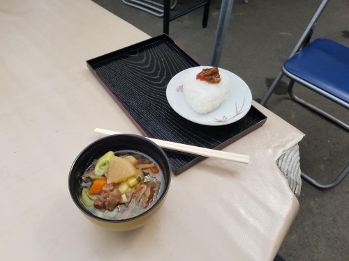 Lunch at Yamakoshi, Niigata prefecture, Japan.
