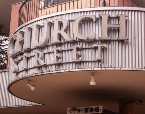 The church street in Karuizawa, Nagano, Japan.