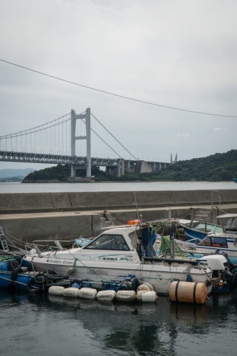 Kurashiki Shimotsui Fishing Town by the Seto Inland Sea, Okayama prefecture , Japan.