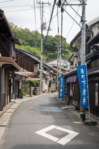 Kurashiki Shimotsui Fishing Town by the Seto Inland Sea, Okayama prefecture , Japan.