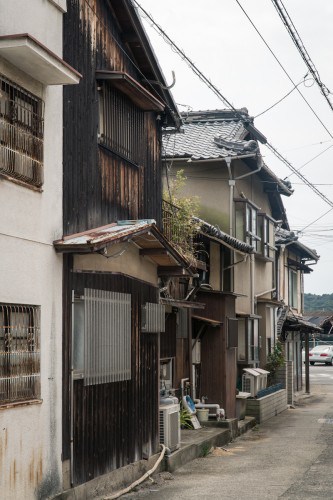 Kurashiki Shimotsui Fishing Town by the Seto Inland Sea, Okayama prefecture , Japan.