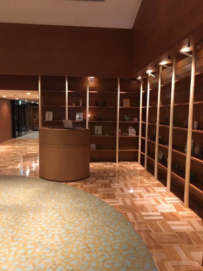 The elegant hall at the Karuizawa Prince Hotel East