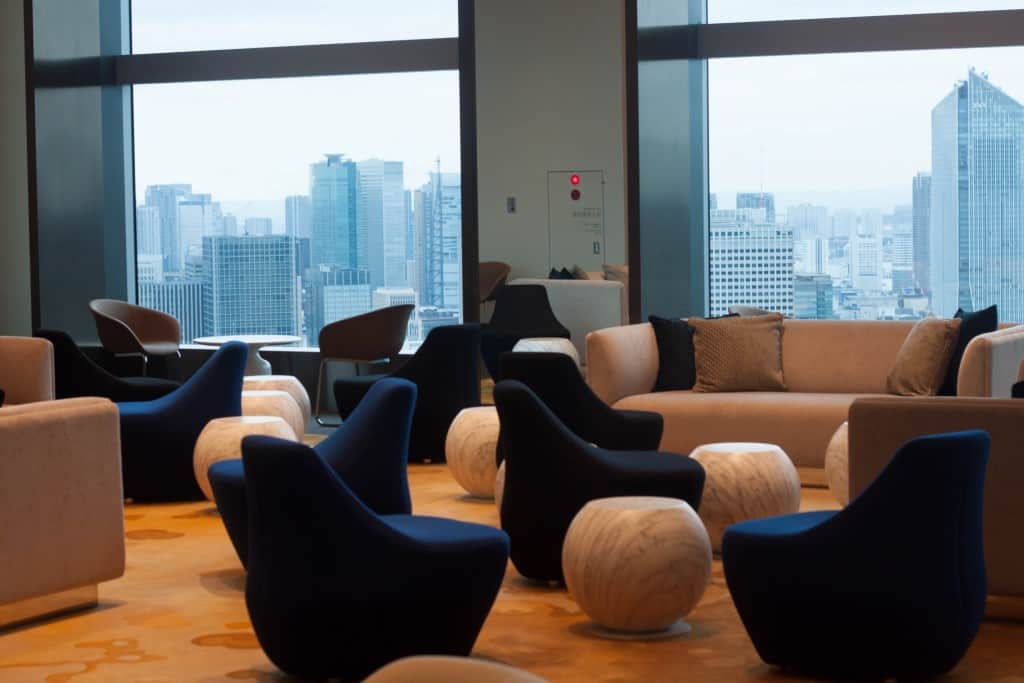 The lobby at The Prince Gallery Tokyo Kioicho