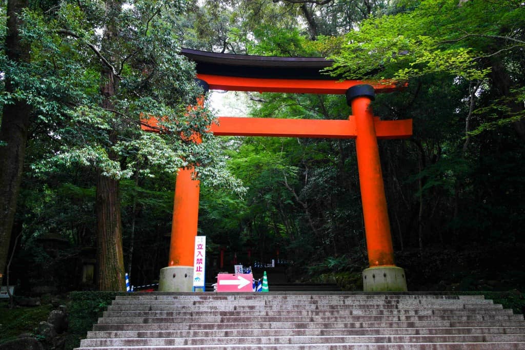 large torii gate in Japan
