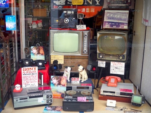 Showa no machi shopping street in Bungotakata city, Oita