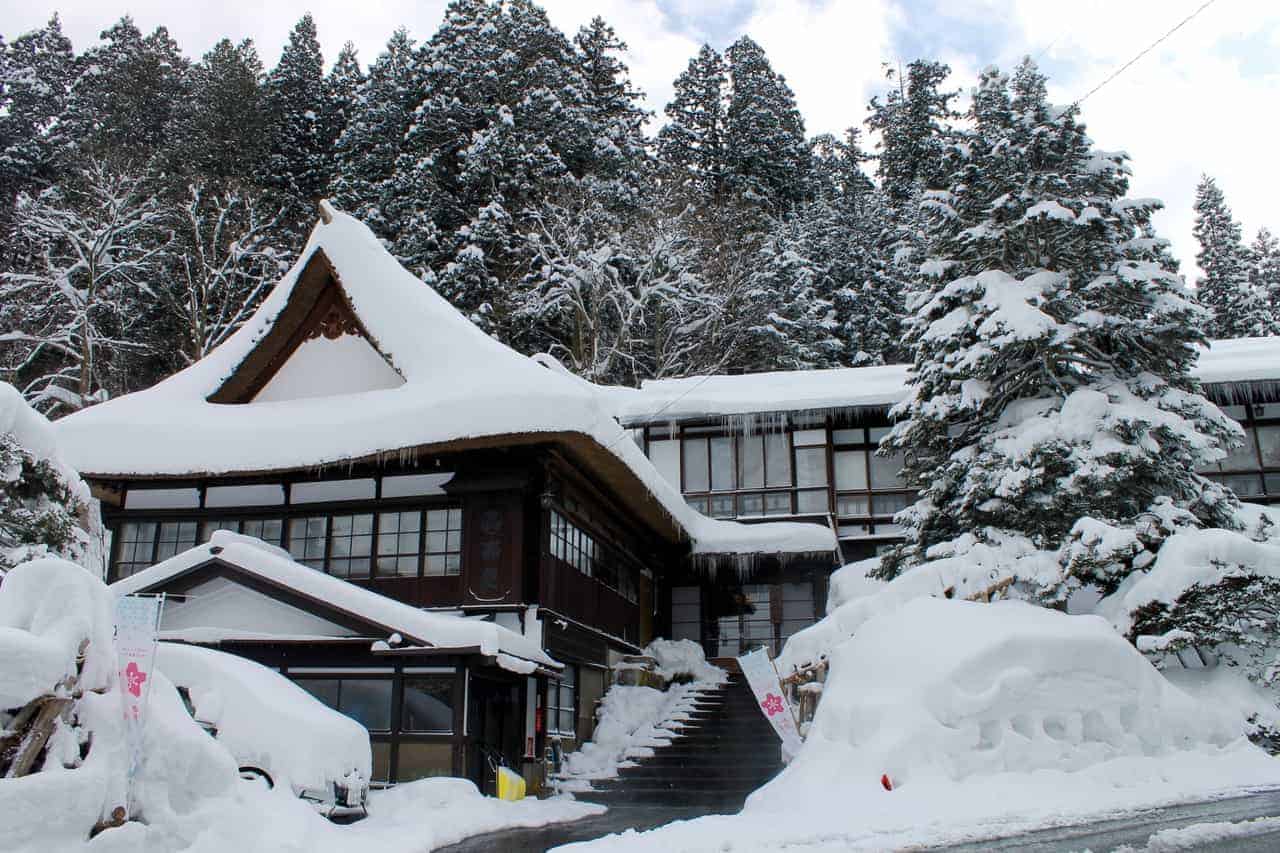 Shirabu Onsen in Yonezawa City, Yamagata Prefecture, Tohoku, Japan.
