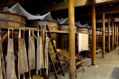 Toko Sake Brewery in Yonezawa City, Yamagata Prefecture, Tohoku, Japan.
