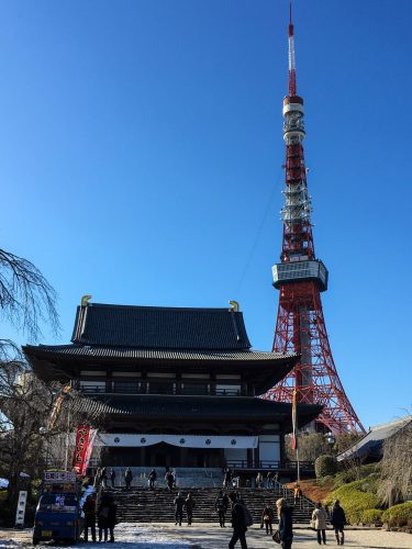 Zojo-ji Temple in Tokyo, Japan.