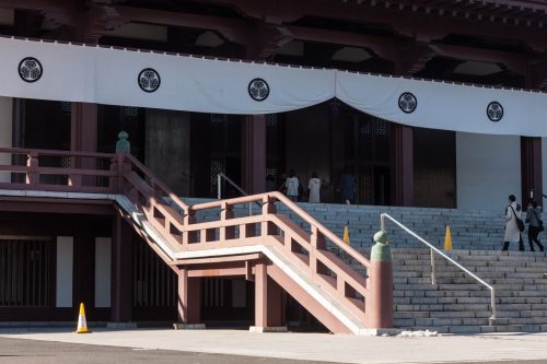 Zojo-ji Temple in Tokyo, Japan.