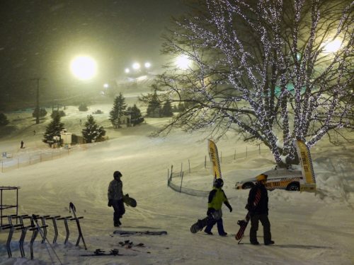 Night Skiing at the Naeba Ski Resort.