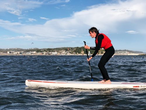 my first (and last) time standing on the board!