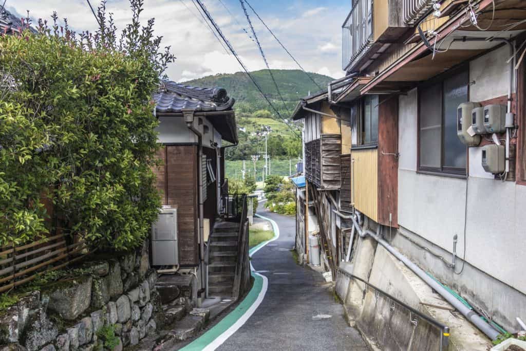 Village crossed during the Nakasendō hike, Gifu prefecture, Japan