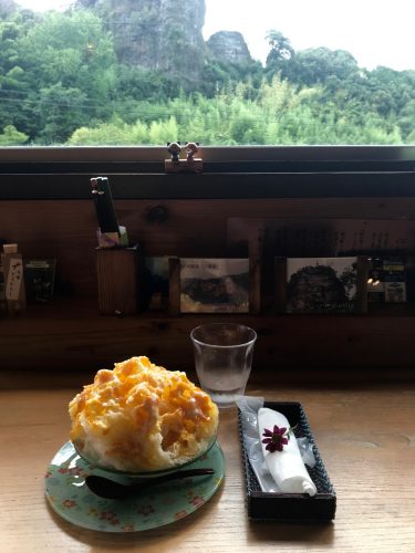 Yabakei Gorge Rakan-ji Nodoka Cafe Kakigori Nature Scenery Oita Nakatsu