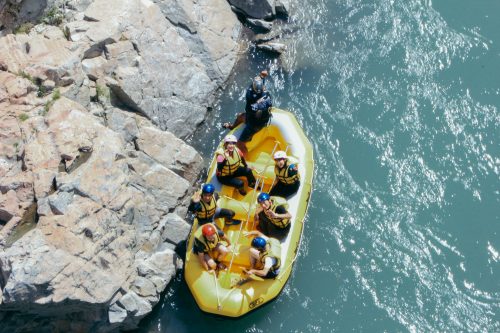 Rafting on the Kuma River, Kumamoto Prefecture, Kyushu, Japan