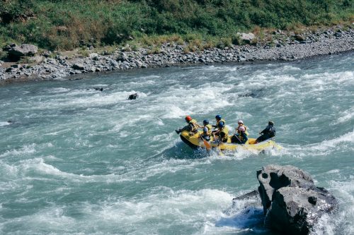 Rafting on the Kuma River in Hitoyoshi