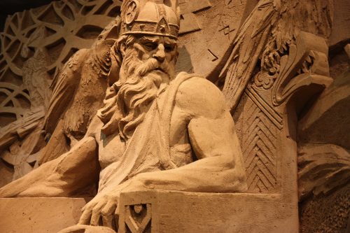 Tottori sand museum in Tottori prefecture along the sea of Japan.