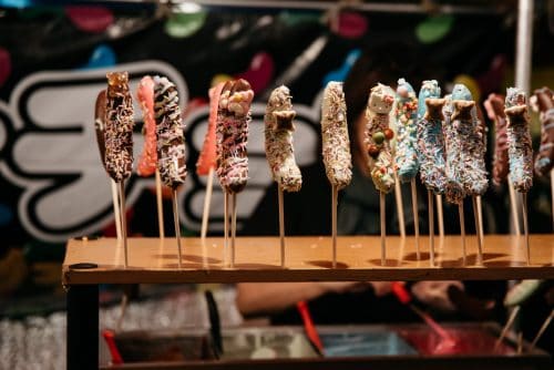 Street yatai foods at Iizaka Kenka Matsuri - A Rare Fighting Festival in Fukushima