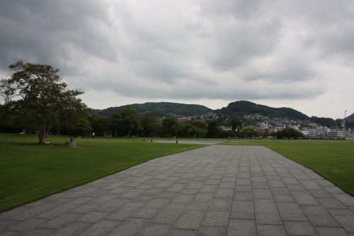 Strolling in the harbor and visiting Dejima in Nagasaki, Kyushu, Japan. 